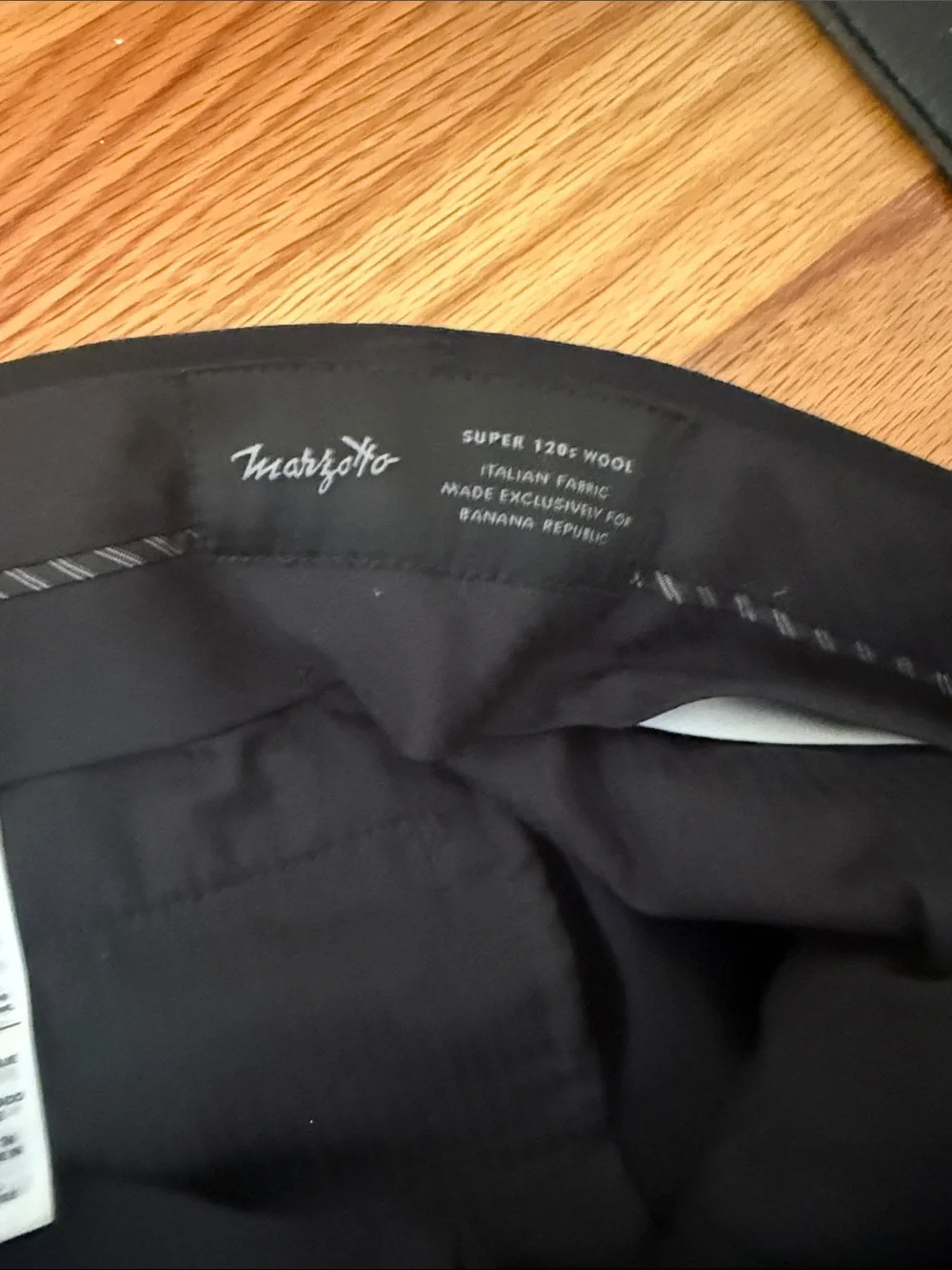 Banana Republic Men's Black Dress Pants - Tailored Straight